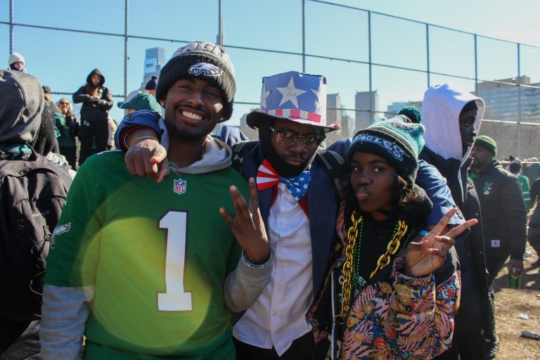 Dedicated Fans Celebrate the Philadelphia Eagles at the Super Bowl Parade