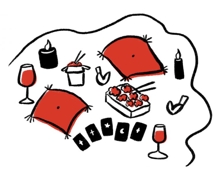 Six feet from a little smooch